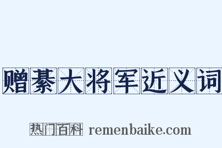 赠綦大将军近义词是什么意思的图片